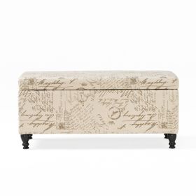 Storage Ottoman,Rectangular Ottoman Bench,Upholstered Storage Bench,Foot Rest for Living Room, Entryway and Bedroom,